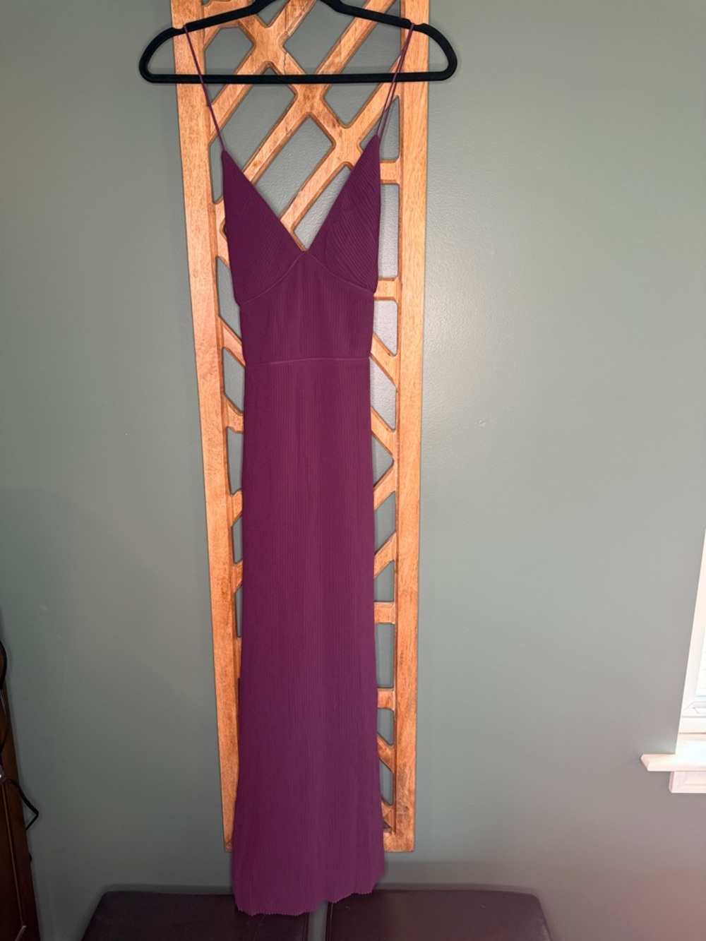Banana Republic Plum Sleeveless V-Neck Maxi Dress